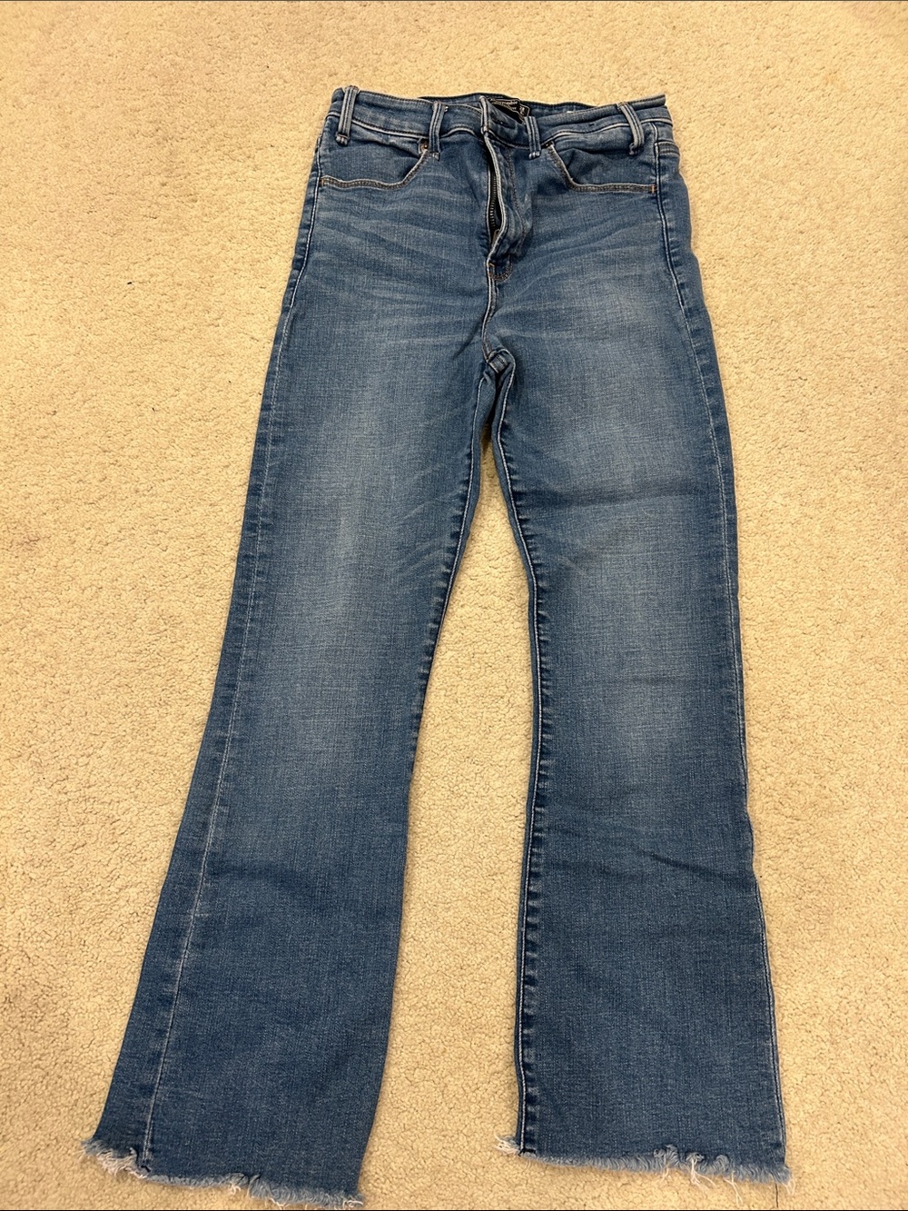 Abercrombie Women’s Blue High-Rise Flared Jeans